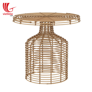 Table latérale de salon en rotin, mobilier design moderne de qualité supérieure, fabriqué au Vietnam, livraison gratuite - Product Image 6