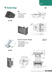 HL-148 औद्योगिक मशीनरी बाहरी दरवाजा कैबिनेट पीए प्लास्टिक काज - Product Image 5