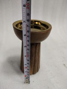 Linterna de vela de madera superventas Color de madera desgastado redondo para exteriores e interiores boda hecha a mano OEM personalizado - Product Image 5