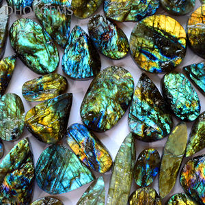 Lot de pierres précieuses labradorite naturelles, labradorite druse, pierre précieuse brute, cristal, labradorite, prix de gros - Product Image 2