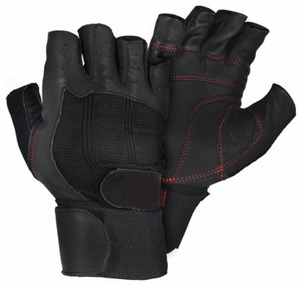 Gym Exercise <b>Gloves</b> Weightlifting Powerlifting <b>Gloves</b> Sport Fitness <b>Fingerless</b> with Wrist Support Black 2024 Design - Product Image 6