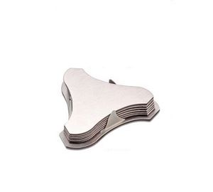 ชุดที่รองแก้วไม้วอลนัททำจากไม้สแตนเลสพร้อมที่วาง - Product Image 1
