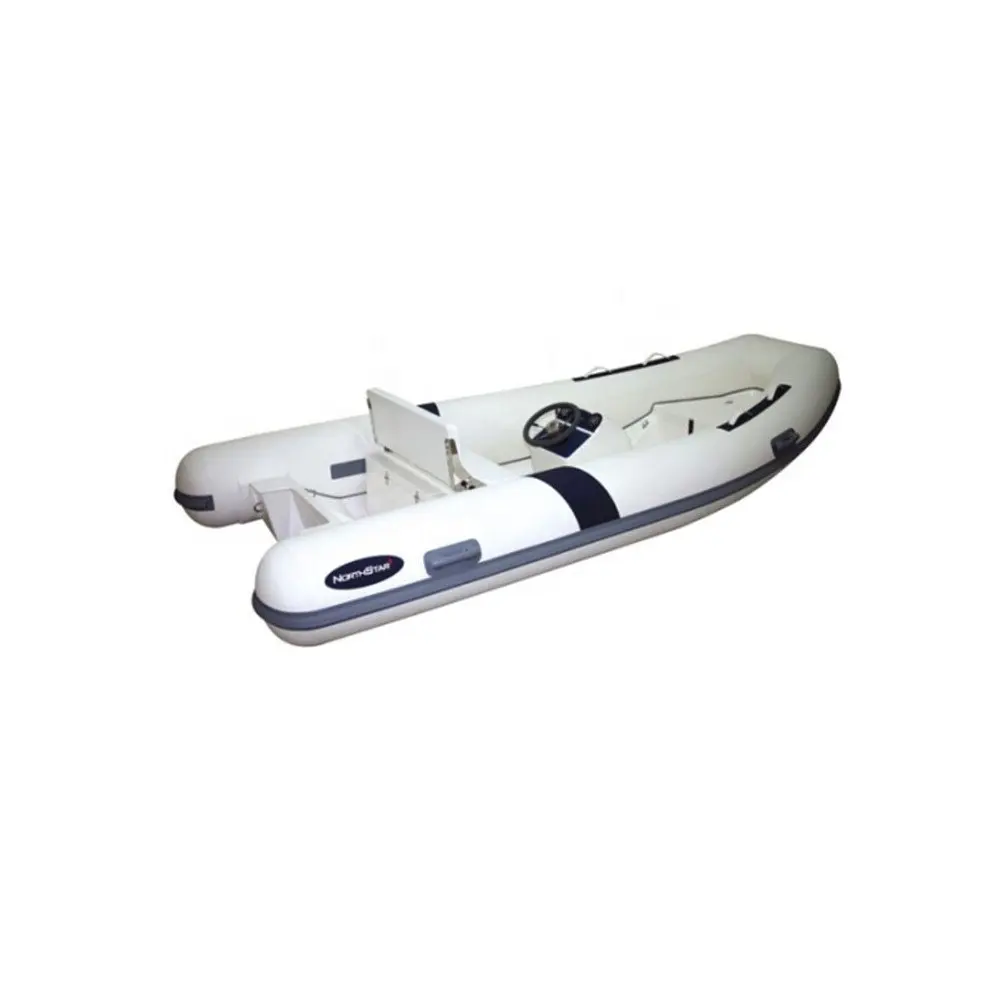 High Quality 400 TC Tender Series Fiber Fishing Boat CE Inflatable Boat Hull RIB