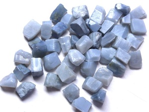 Pierre précieuse d'opale bleue naturelle, forme brute, qualité AAA, 8 mm, pierre brute authentique, fabrication de bijoux, collection - Product Image 4