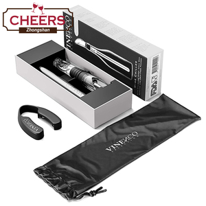 Ensemble refroidisseur à vin Vinenco, coupe-capsule, bouchon, pochette de rangement et livre électronique, refroidisseur de bouteille en acier inoxydable 3 en 1 de qualité supérieure - Product Image 4