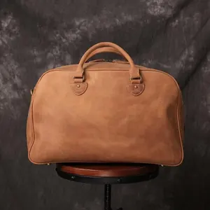 Sac de voyage en cuir pour hommes, grande capacité, imperméable, pour la Gym, le sport, le voyage, style décontracté de Guangzhou, TSL-008B