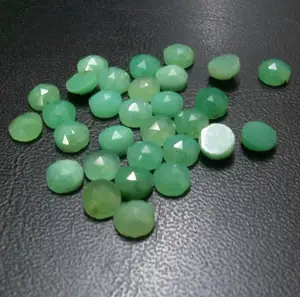 6 มม.Chrysoprase ธรรมชาติหลวมรอบ Rose ตัด Cabochon อัญมณีขายส่งราคาธรรมชาติ AAA คุณภาพสูงอัญมณีจํานวนมากขายส่ง