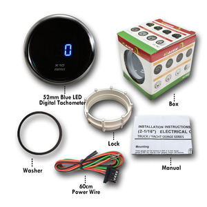 Tachymètre numérique noir léger pour camion, accessoire d'affichage, noir, 1 pièce - Product Image 6
