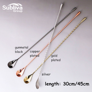 บาร์หยดน้ำตาเครื่องมือบาร์เทนเดอร์ช้อนทองช้อนสแตนเลสผสมช้อนค็อกเทล - Product Image 2