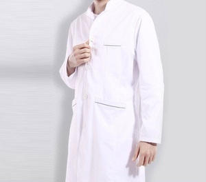 Abrigos médicos blancos Unisex, abrigo blanco 100% algodón, uniforme de Hospital - Product Image 5