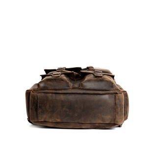 Caballo loco de cuero genuino de los hombres 14 Portátil Bolsa de ordenador portátil de cuero mochila bolso bueno Odm 3506 - Product Image 6