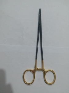 PORTE-AIGUILLES CARDIOVASCULAIRE DEBAKEY TC 20 CM POIGNÉE OR AVEC DES INSTRUMENTS CHIRURGICAUX EN CARBURE DE TUNGSTÈNE - Product Image 3