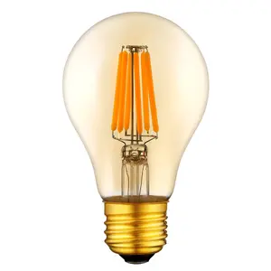 A60 A19 E27 4W 6W 8W 10W LED filamento de la bombilla Vintage decoración lámpara de Edison 2700K blanco cálido