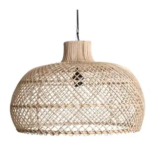 Free style rattan hanging light lampshades 100% natural handmade homeware indoor decoration