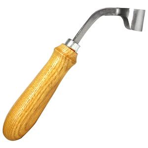 Couteau à sabot patrimoine suisse santé animale manche en bois couteau à sabot suisse ovale cheval bétail 8 "Mahersi - Product Image 4