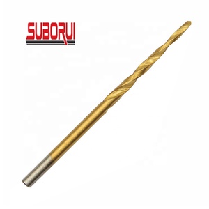 SUBORUI 3mm HSS 1/4 M2 Titanium Replacement <strong>Wood</strong> Countersink <strong>Drill</strong> <strong>Bit</strong> Set Parabolic Flute Tapered Point Woodworking <strong>Drill</strong> <strong>Bit</strong> - Product Image 1