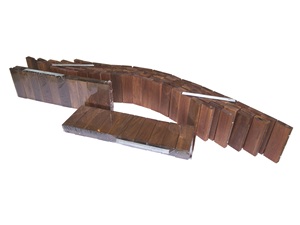 Gỗ Xử Lý Nhiệt Áp Lực Xử Lý Gỗ Loại Nâu Oiled Gỗ <span class=keywords><strong>Garden</strong></span> <span class=keywords><strong>Edging</strong></span> Pvc Coated Fencing, Trellis & Gates - Product Image 3