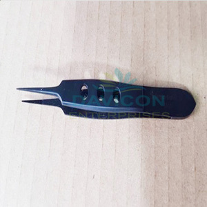 FÓRCEPS OFTÁLMICO MICRO SUTURA 10CM PLATAFORMA DE ATAR LISA JAWS - Product Image 2