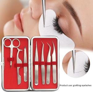 GRAN OFERTA: Kit de 7 Pinzas Profesionales para Extensión de Pestañas, Herramientas para Aplicación de Pestañas Postizas y Manualidades 2026 - Product Image 3