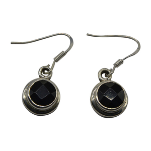 Sterling <b>Silver</b> 925 <b>Drop</b> <b>Earrings</b> with Agate for Weddings-Gemstone Jewellery - Product Image 1