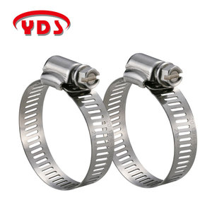 Adjustable American Type Stainless Steel Hose <b>Clamp</b> Inch to Metric Measurement System - Product Image 5