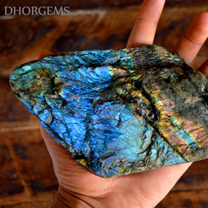 Grandes pierres polies pour décoration, labradorite cristal, vente en gros, directement de l'usine, - Product Image 3