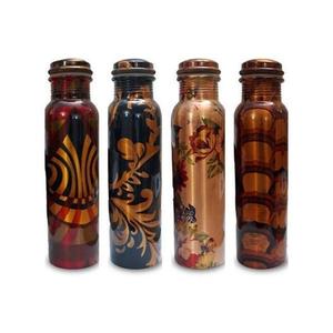 Age-Appropriate Printed Copper <b>Bottle</b> for Direct <b>Drinking</b> Healthy <b>Metal</b> Water Container for All for Presents - Product Image 1