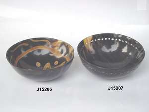 Recién llegado, cuencos pulidos de cuerno de Búfalo, 17cm, arte popular, decoración del hogar, artesanía de cuerno de India, Artware - Product Image 6