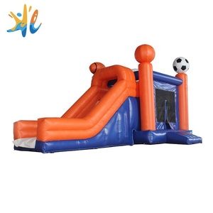 Precio de fábrica casa saltando de fútbol inflable de diapositivas combo - Product Image 1