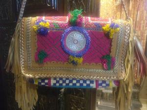 Bohemian Style Leather Banjara <b>Bags</b> - Product Image 3