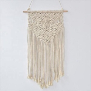 Macramé orgánico colgante de pared hecho a mano diseño natural tela decoración para el hogar con estilo decoración del hogar - Product Image 6