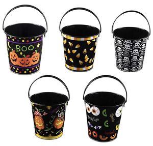 Mini seaux d'Halloween en métal de sucrerie pour l'usage à la maison - Product Image 4