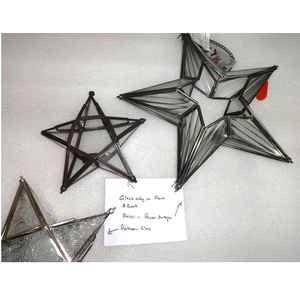 Bougeoir décoratif en bois en forme d'étoile bougeoir chauffe-plat en forme d'étoile bougeoirs bon marché - Product Image 5