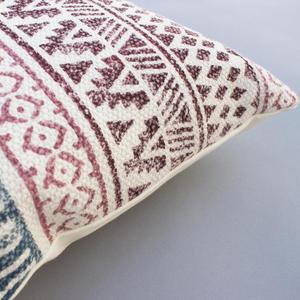 Indio multicolor hecho a mano Darrie algodón bloque estampado decoración del hogar decorativo coche sofá Boho funda de cojín 40X40 Cm - Product Image 3