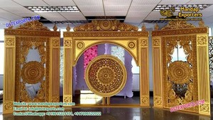 Modernistic English Wedding Gate Panels Big <b>Victorian</b> Stage Gate Panel Wedding Backstage Fiber-gate <b>Frame</b> - Product Image 3