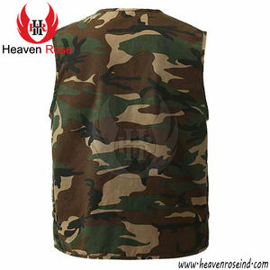 เสื้อกั๊กผ้าฝ้ายหลายกระเป๋าสำหรับผู้ชายเสื้อกั๊กกันหนาวสำหรับนักตกปลาถ่ายภาพตั้งแคมป์ดีไซน์ตามสั่ง100% - Product Image 2