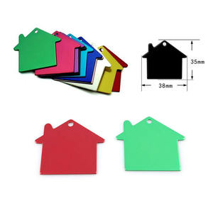 2019 לחיות מחמד מוצר מכירה לוהטת צבעוני צורת בית כלב מחמד מזהה תג שם Qr קוד כלב תג - Product Image 1