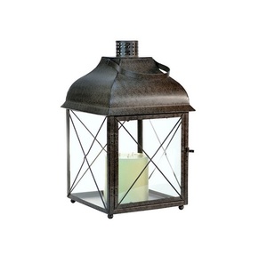 Magnifique lanterne décorative en métal faite à la main pour la maison, le bureau et les mariages, avec porte-bougies et bocaux, marque AIC, modèle 10656 - Product Image 6