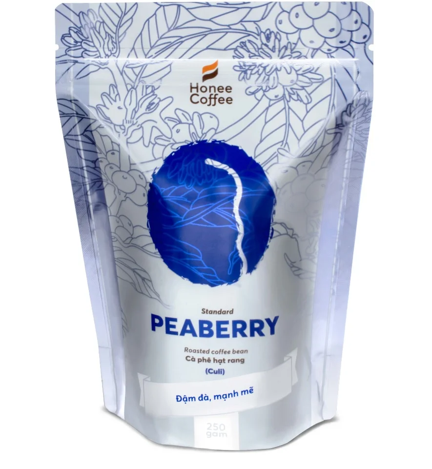 Жареные кофейные зерна peaberry Honee