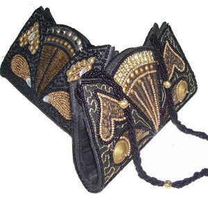 กระเป๋าคลัทช์ลูกปัดทำด้วยมือสุดหรูขนาดเล็กกระเป๋าโลหะขนาดเล็กสำหรับงานเลี้ยงตอนเย็นและเจ้าสาวพร้อมสายสะพายสำหรับงานแต่งงาน - Product Image 1