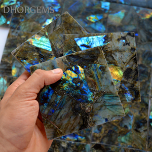 Labradorite Gemstone Tile Labradorite Granite Tile Labradorite Slab Tile Semi Precious Gemstone Slab - Product Image 6
