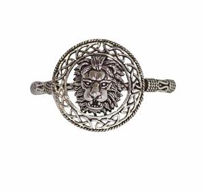 Bracelet visage de tigre sauvage Artisan Bracelet en argent sterling fait à la main Bijoux de mode inspirés de la jungle-Vente en gros - Product Image 1