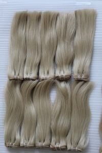 Extensiones de cabello humano rubio de la mejor calidad de lujo en trama - Product Image 5