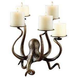 Bougeoir imperméable en ALUMINIUM ANTIQUE, 1 pièce, support de bougie en argent - Product Image 5