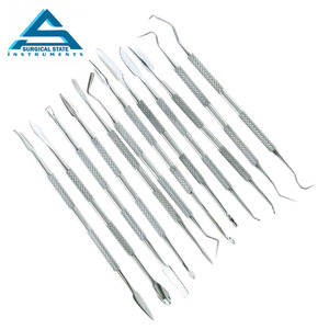Instrumentos dentales profesionales, 4 piezas, espátula de acero inoxidable, juego de herramientas para esculpir cera y arcilla, herramientas dentales - Product Image 4