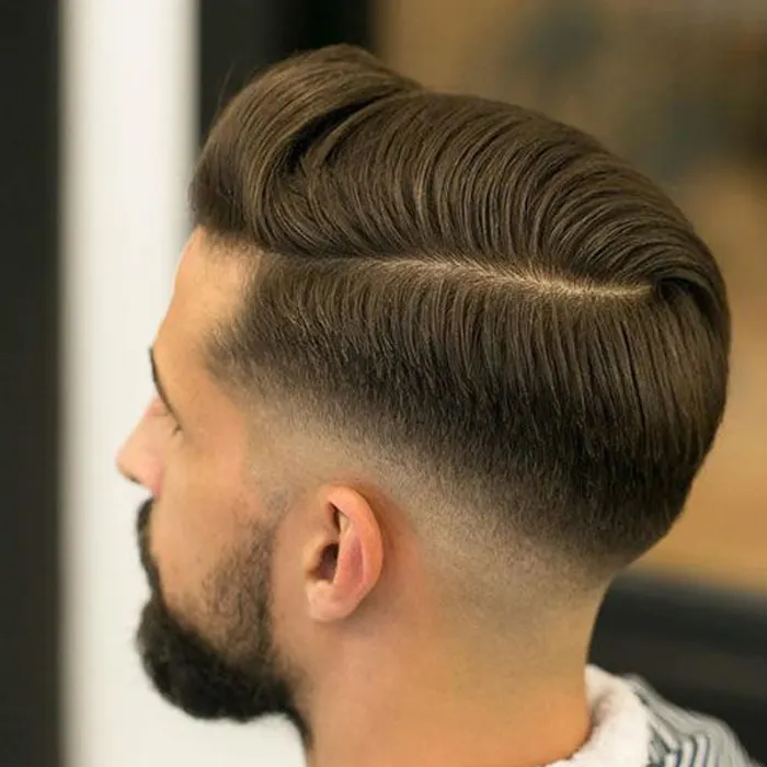 Fashion #4 Bruine Kleur Alle Pu Toupetje Voor Dunner Haar Mannen Kant Mannen Pruik Haarstukken Braziliaanse Menselijk haar Vervanging