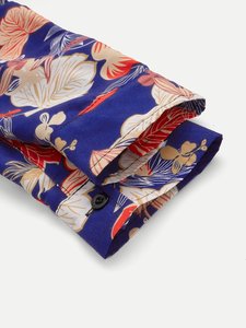 Bangladesh OEM Custom Casual <b>Dress</b> <b>Shirts</b> Men's <b>Short</b> <b>Sleeve</b> Poplin Breathable Summer Printed <b>Shirt</b> - Product Image 4