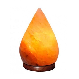 7.75 Inch Raindrop Himalayan Salt <b>Lamp</b> Teardrop Table <b>Lamps</b> Dimmer <b>Switches</b>-Sian Enterprises - Product Image 3