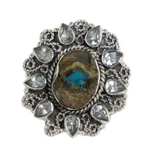 Vintage Styles 925 Sterling Silver Cervantite Multi Gemstone <b>Ring</b> Handmade Fancy Silver Jewelry <b>Eternity</b> Vermeil <b>Rings</b> - Product Image 2