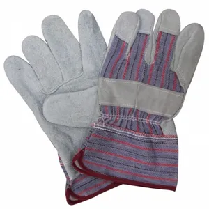 Darlingwell-guantes de trabajo de cuero partido personalizados, para uso en invierno, guantes de soldadura de cuero, EN388, pakistaní - Product Image 1